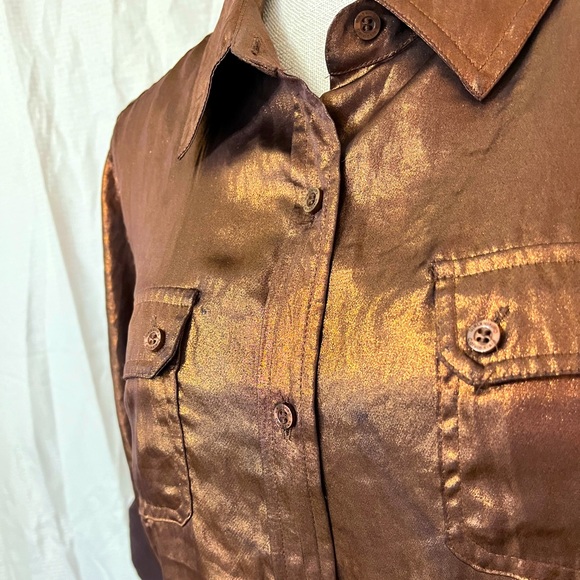 Metallic Button down - Picture 2 of 5